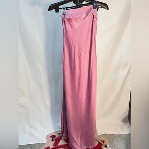 Cocktail Dresses Satin Strapless Bodycon Backless Guest Prom Party - size S